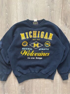 Vintage University of Michigan Campus Crew Sweater